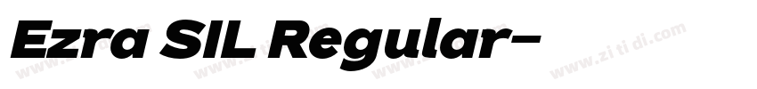 Ezra SIL Regular字体转换